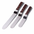 Amazon Hot sale 3pcs Metal mini icing spatula,rubber spatula